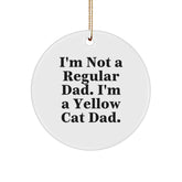 Funny Yellow Cat Dad Gifts from Men to Friends, Yellow Cat Christmas Unique Gifts for Yellow Cat Lovers - Image 1